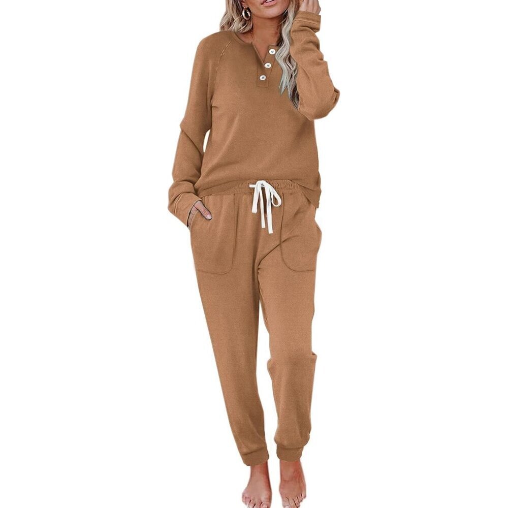Two Piece Outfits for Women Lounge Sets Button Down Sweatshirt Sweatpants Sweats